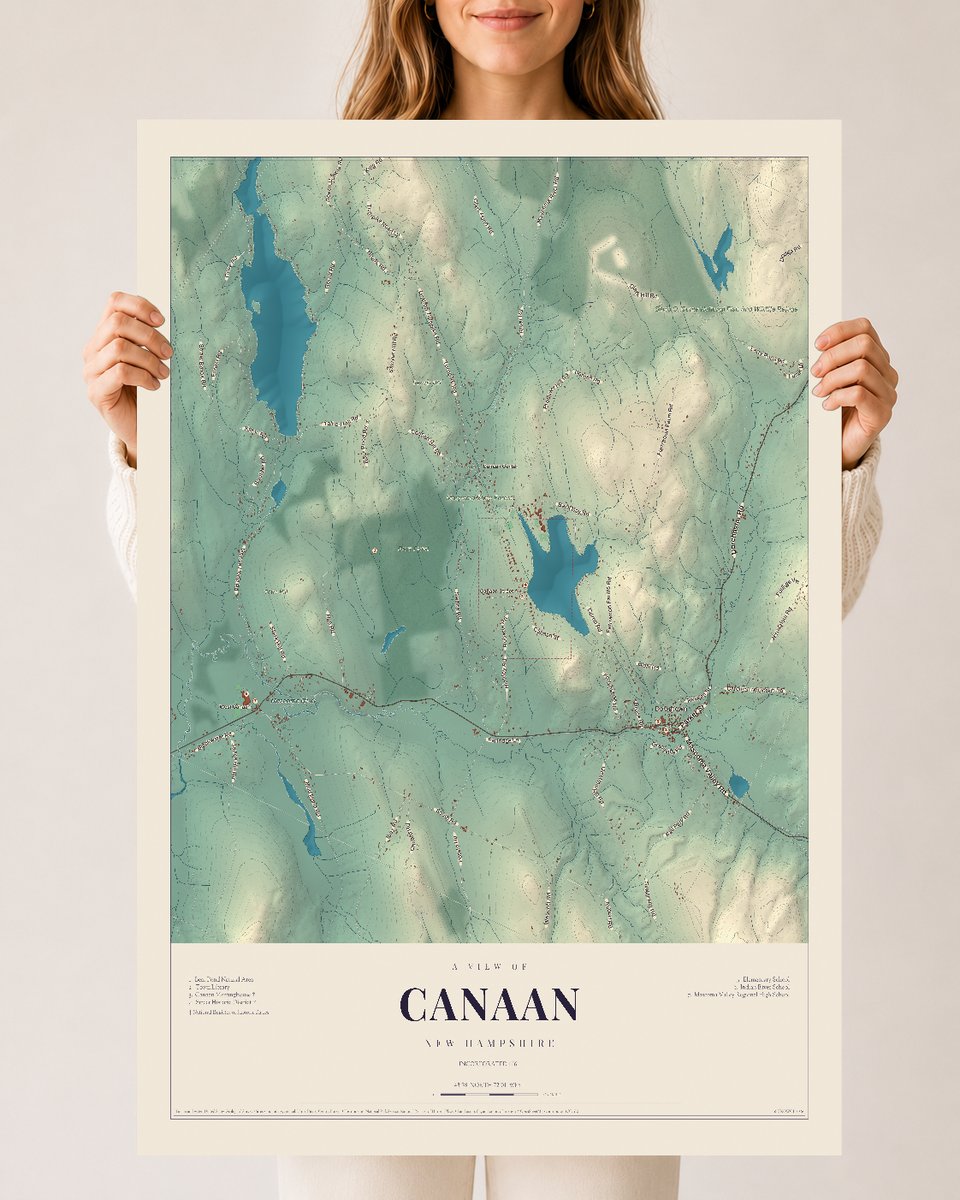 NH Current Atlas 2026 | Canaan | 24" x 36" | Archival Matte Print