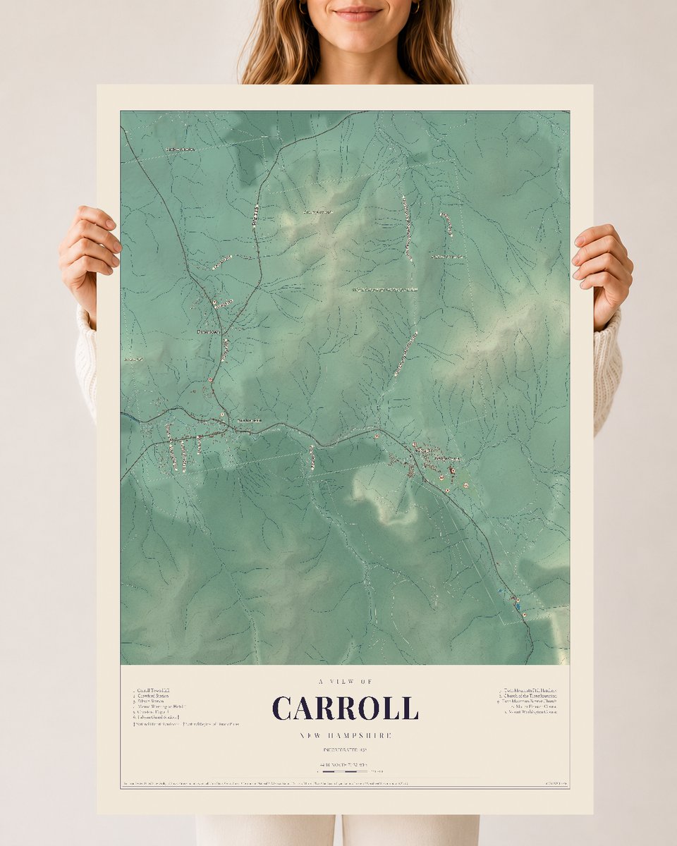 NH Current Atlas 2026 | Carroll | 24" x 36" | Archival Matte Print