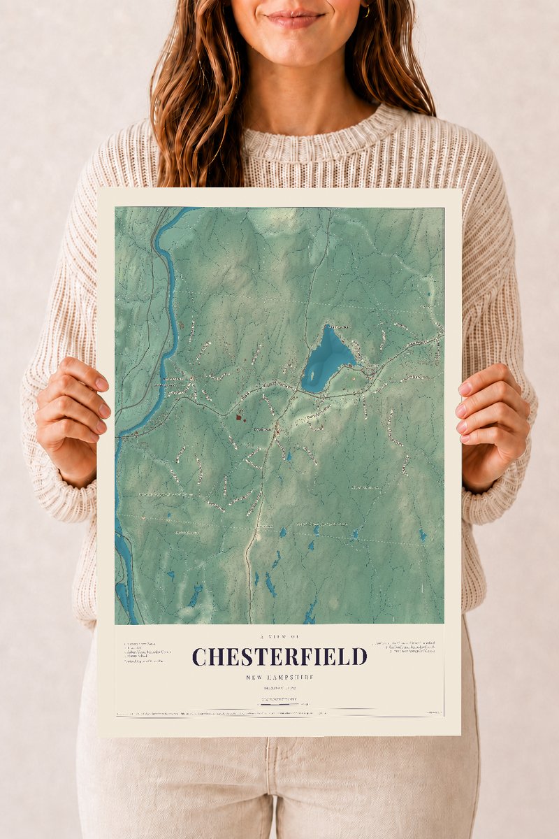 NH Current Atlas 2026 | Chesterfield | 12" x 18" | Archival Matte Print