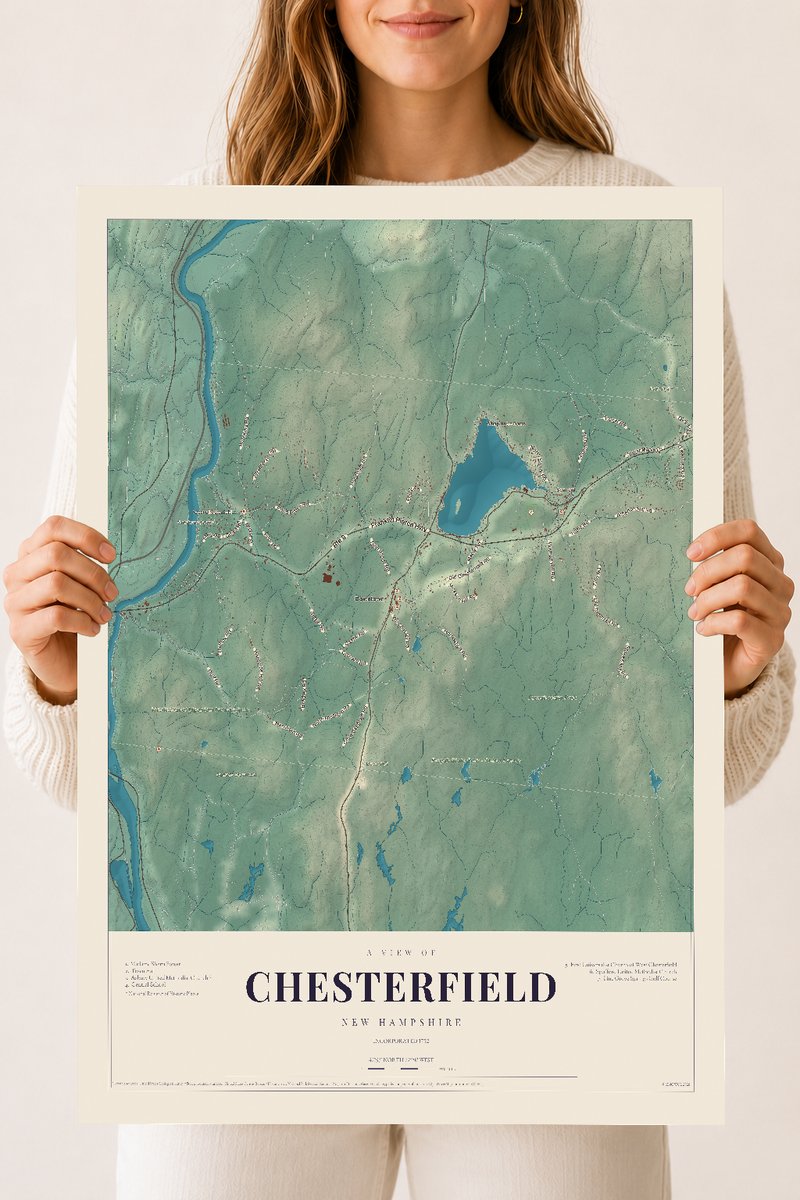 NH Current Atlas 2026 | Chesterfield | 18" x 24" | Archival Matte Print