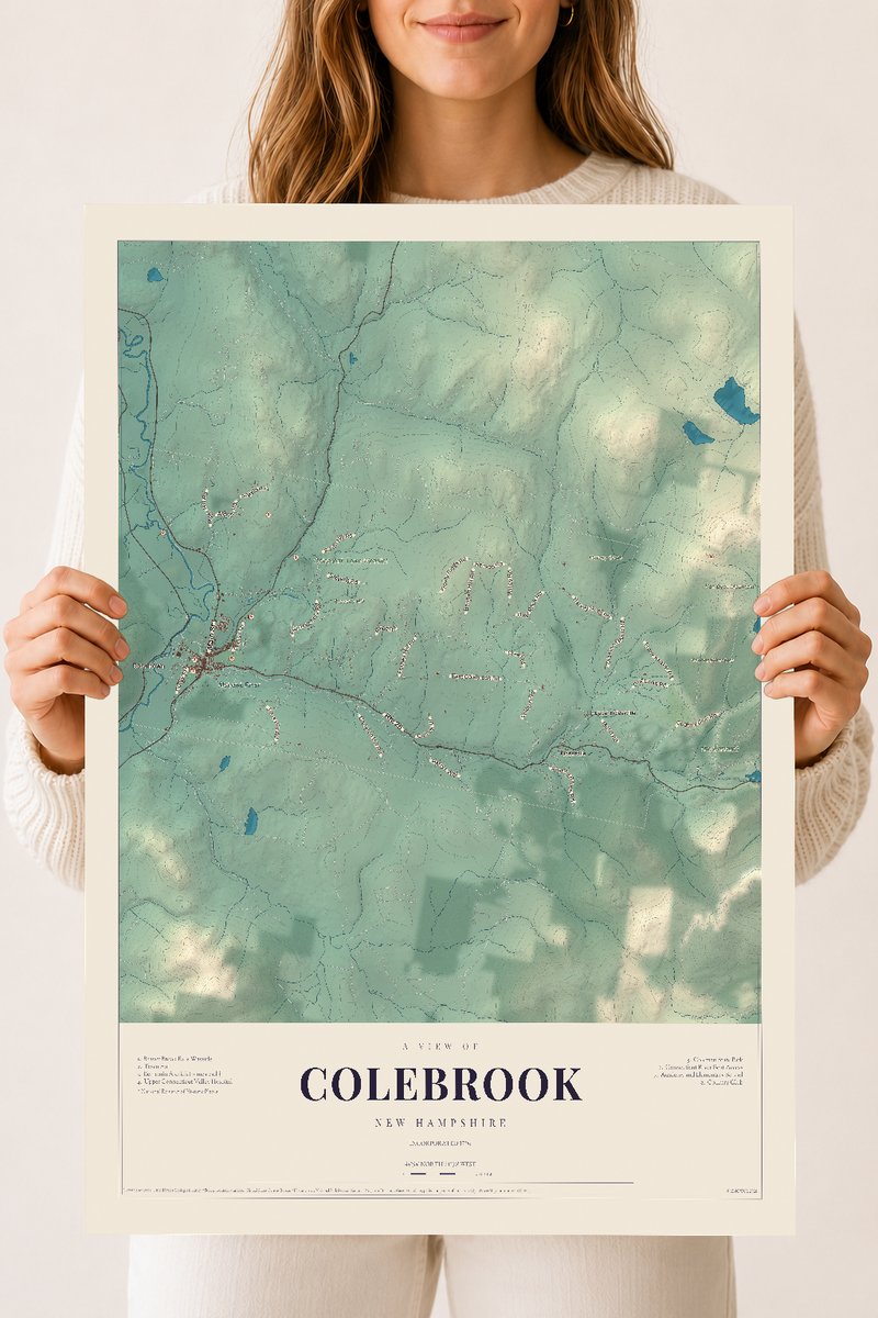 NH Current Atlas 2026 | Colebrook | 18" x 24" | Archival Matte Print