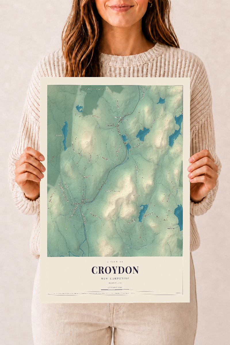 NH Current Atlas 2026 | Croydon | 12" x 18" | Archival Matte Print