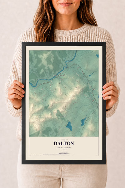 NH Current Atlas 2026 | Dalton | 12" x 18" | W/ Black Ayous Wood Frame