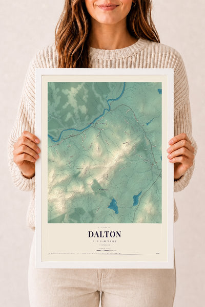 NH Current Atlas 2026 | Dalton | 12" x 18" | W/ White Ayous Wood Frame