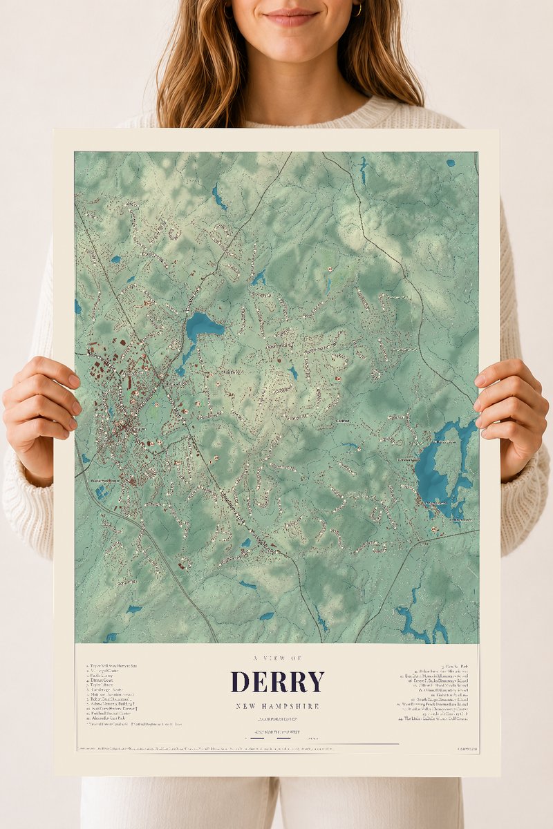 NH Current Atlas 2026 | Derry | 18" x 24" | Archival Matte Print