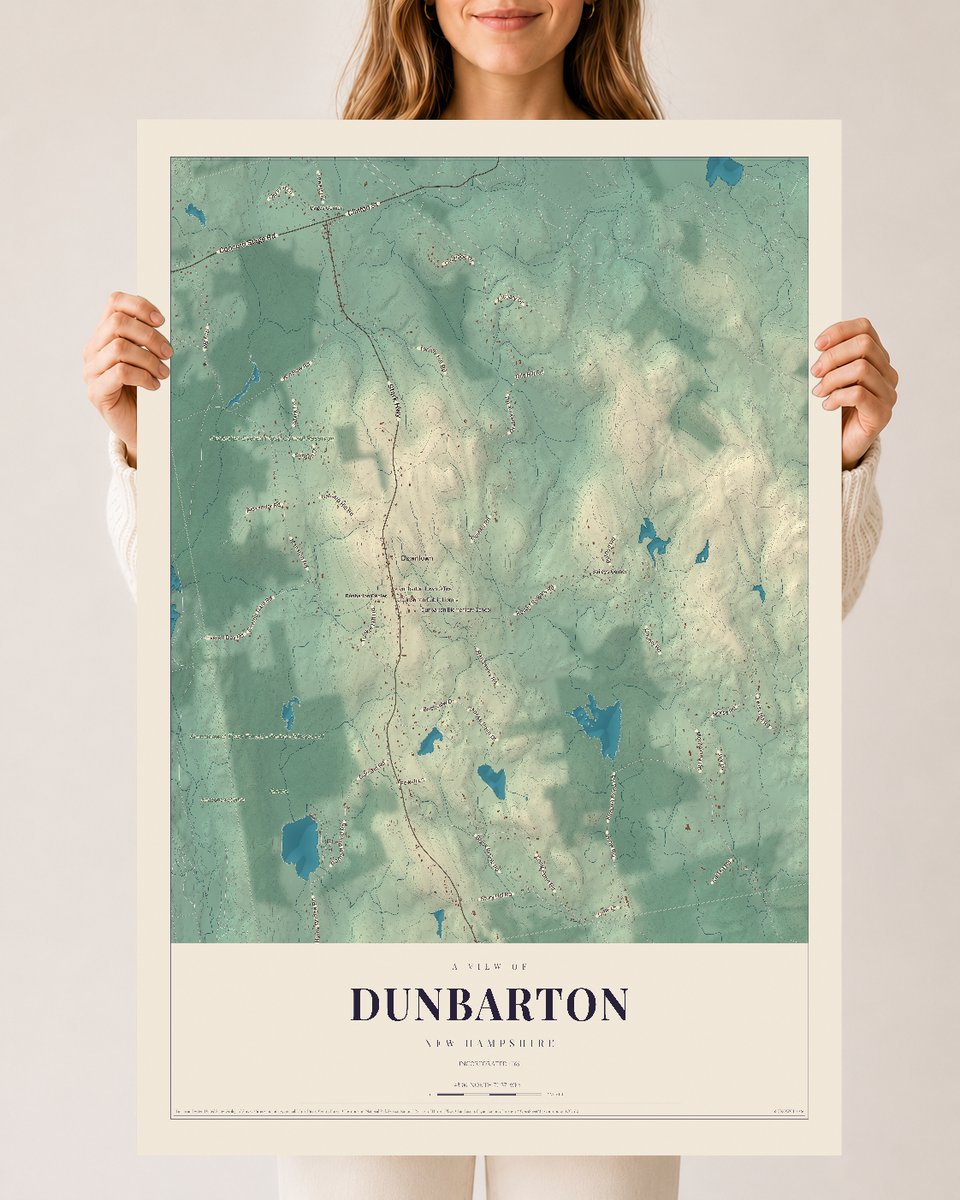 NH Current Atlas 2026 | Dunbarton | 24" x 36" | Archival Matte Print