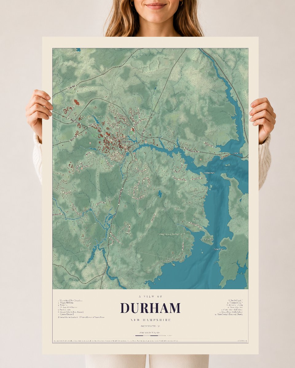 NH Current Atlas 2026 | Durham | 24" x 36" | Archival Matte Print