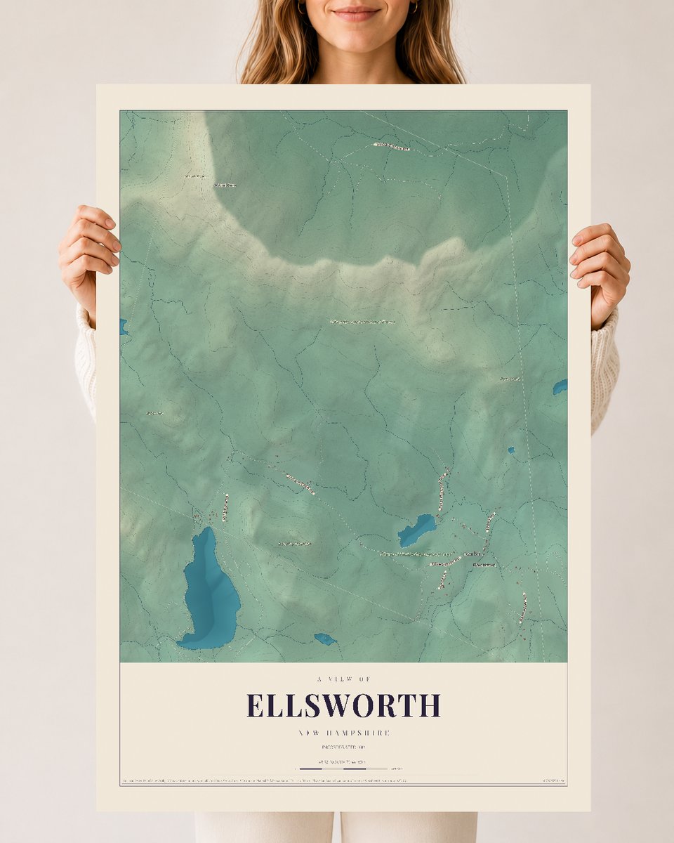NH Current Atlas 2026 | Ellsworth | 24" x 36" | Archival Matte Print