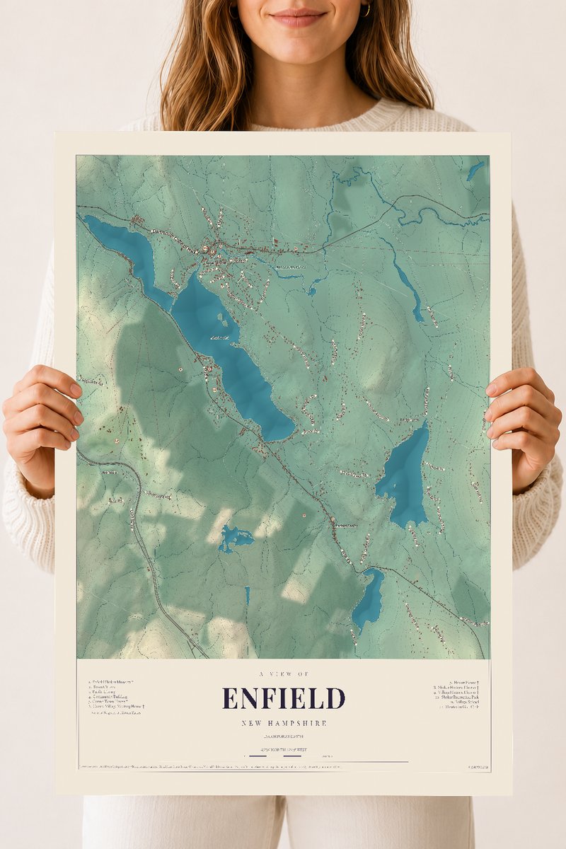 NH Current Atlas 2026 | Enfield | 18" x 24" | Archival Matte Print