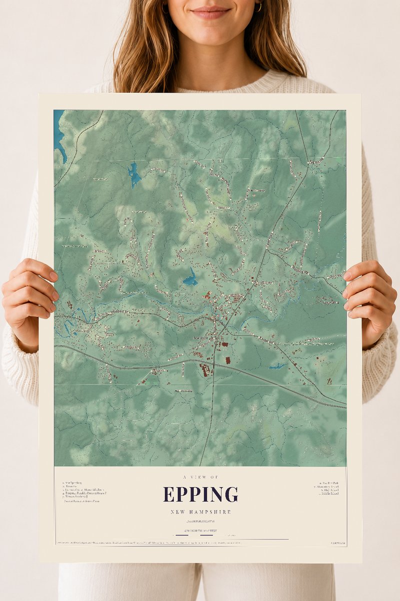 NH Current Atlas 2026 | Epping | 18" x 24" | Archival Matte Print
