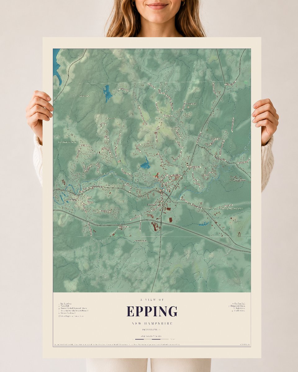 NH Current Atlas 2026 | Epping | 24" x 36" | Archival Matte Print