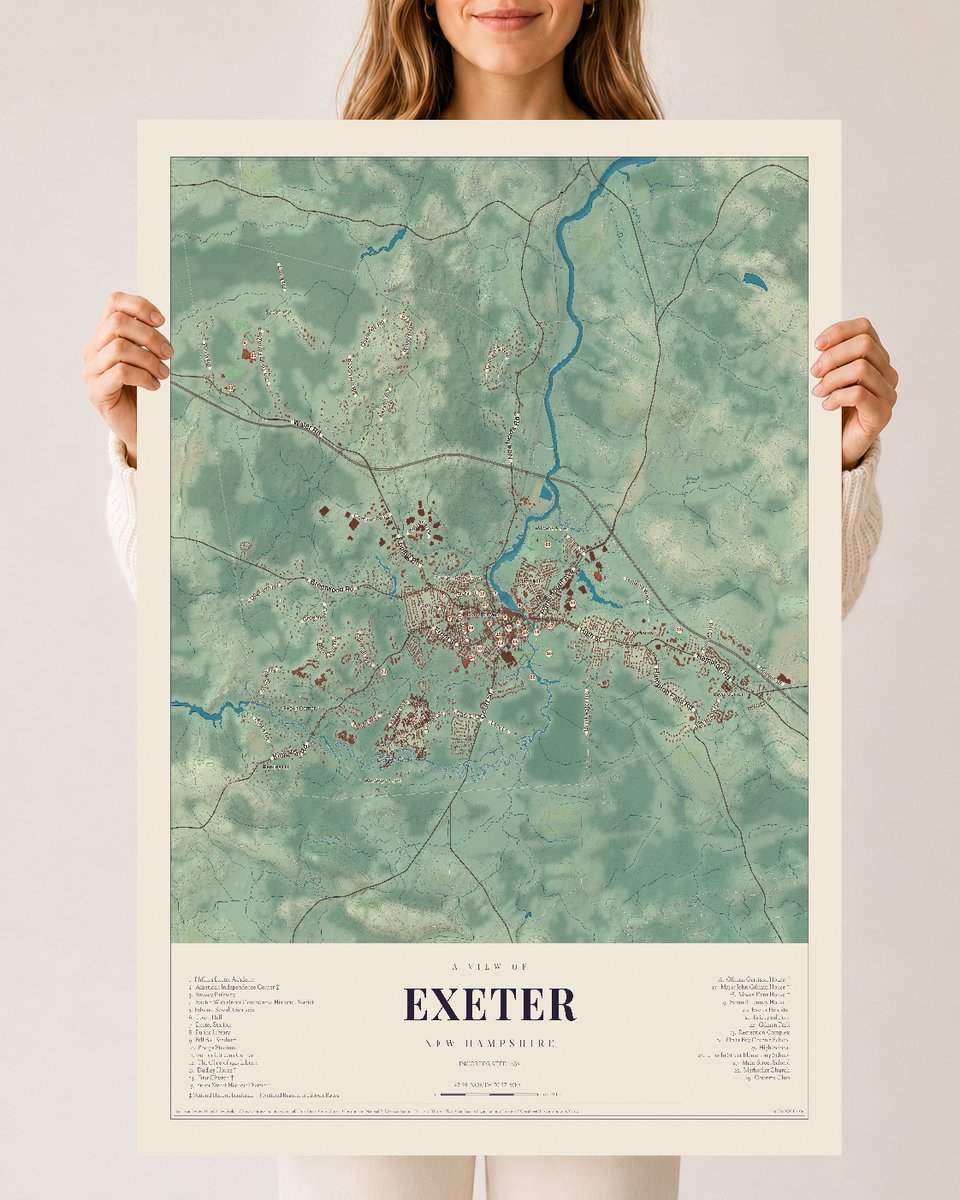 NH Current Atlas 2026 | Exeter | 24" x 36" | Archival Matte Print