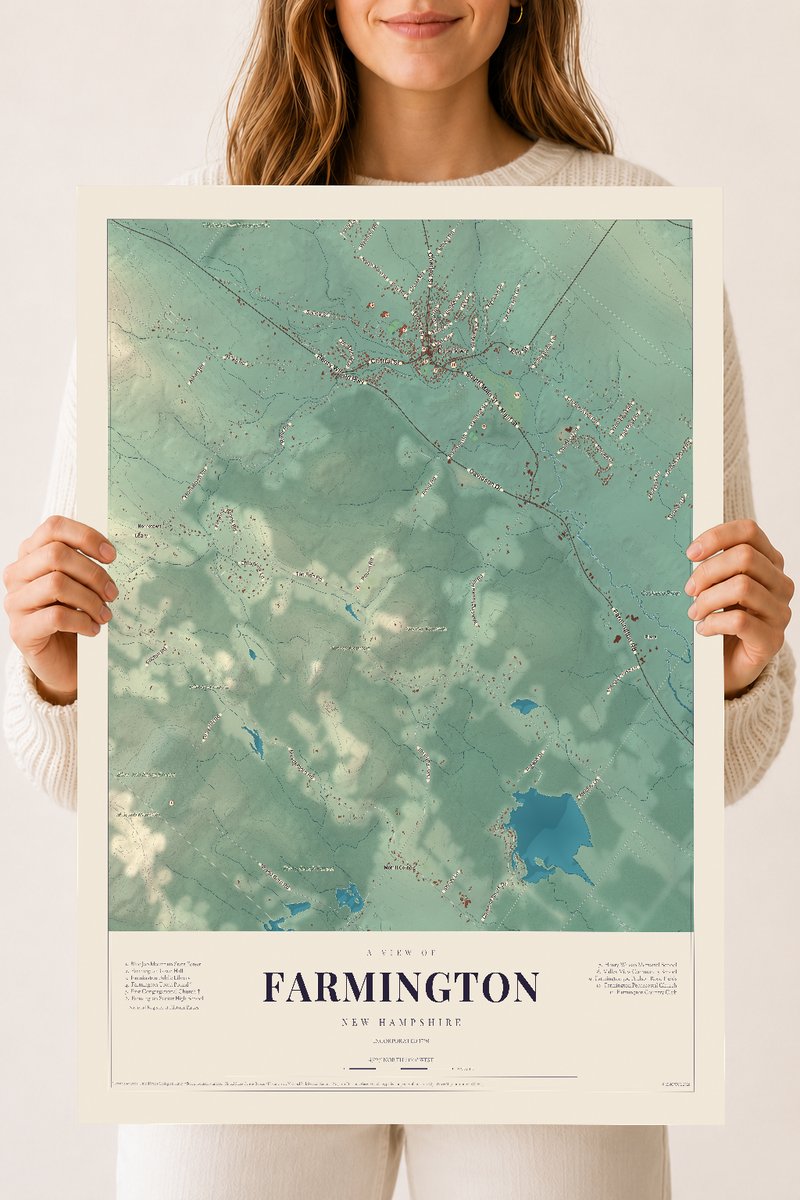 NH Current Atlas 2026 | Farmington | 18" x 24" | Archival Matte Print