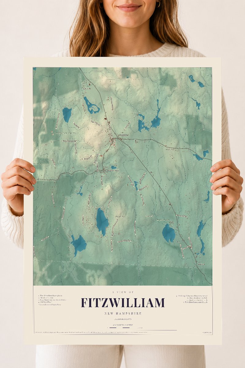 NH Current Atlas 2026 | Fitzwilliam | 18" x 24" | Archival Matte Print