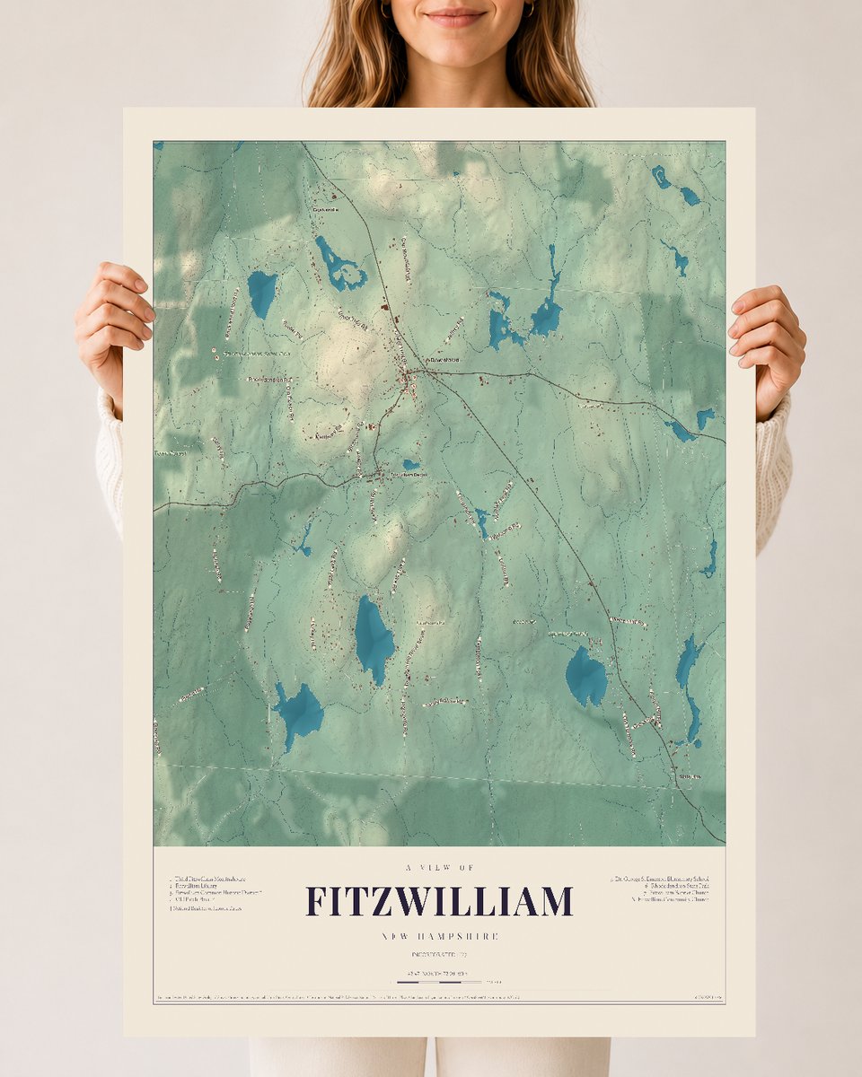 NH Current Atlas 2026 | Fitzwilliam | 24" x 36" | Archival Matte Print