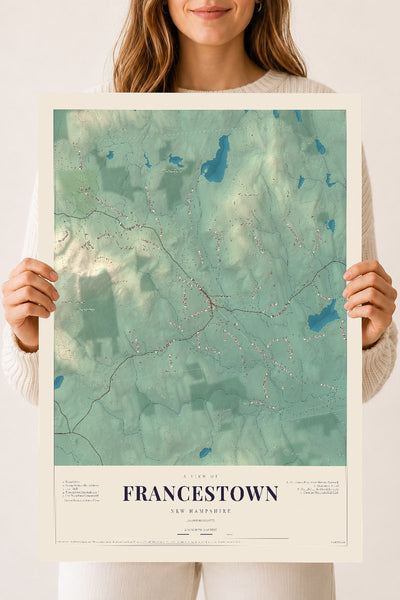 NH Current Atlas 2026 | Francestown | 18" x 24" | Archival Matte Print