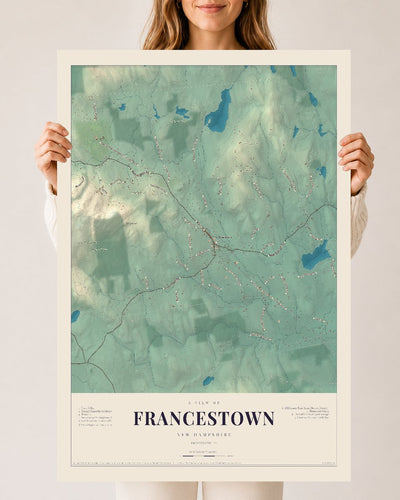 NH Current Atlas 2026 | Francestown | 24" x 36" | Archival Matte Print