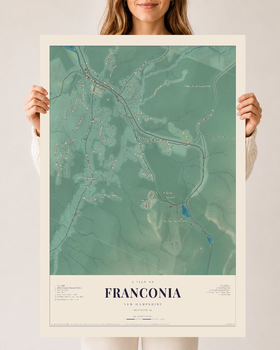 NH Current Atlas 2026 | Franconia | 24" x 36" | Archival Matte Print