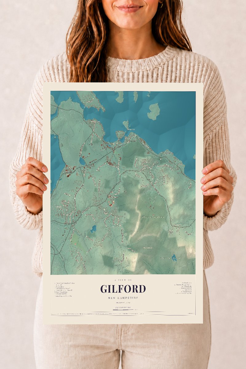 NH Current Atlas 2026 | Gilford | 12" x 18" | Archival Matte Print