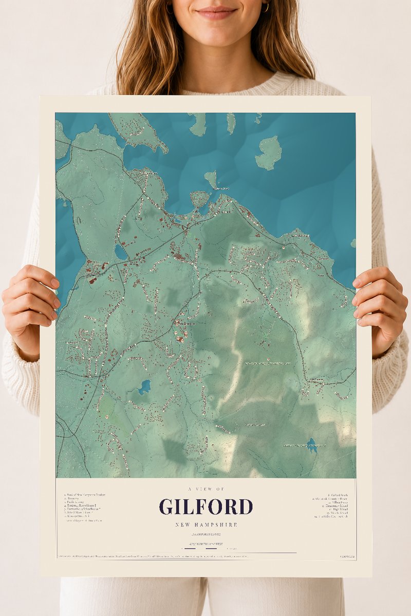NH Current Atlas 2026 | Gilford | 18" x 24" | Archival Matte Print
