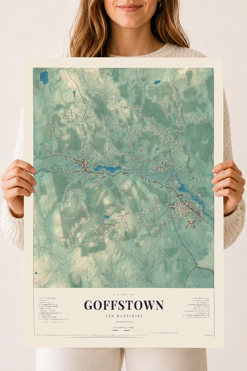 NH Current Atlas 2026 | Goffstown | 18" x 24" | Archival Matte Print