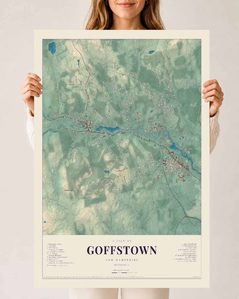 NH Current Atlas 2026 | Goffstown | 24" x 36" | Archival Matte Print