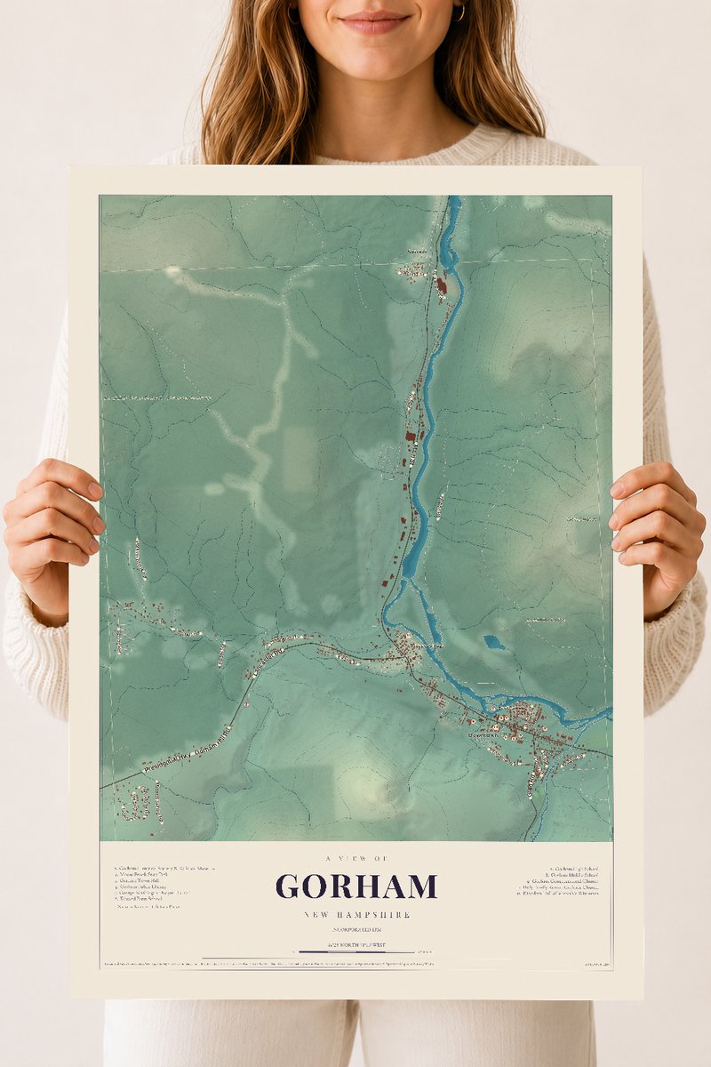 NH Current Atlas 2026 | Gorham | 18" x 24" | Archival Matte Print