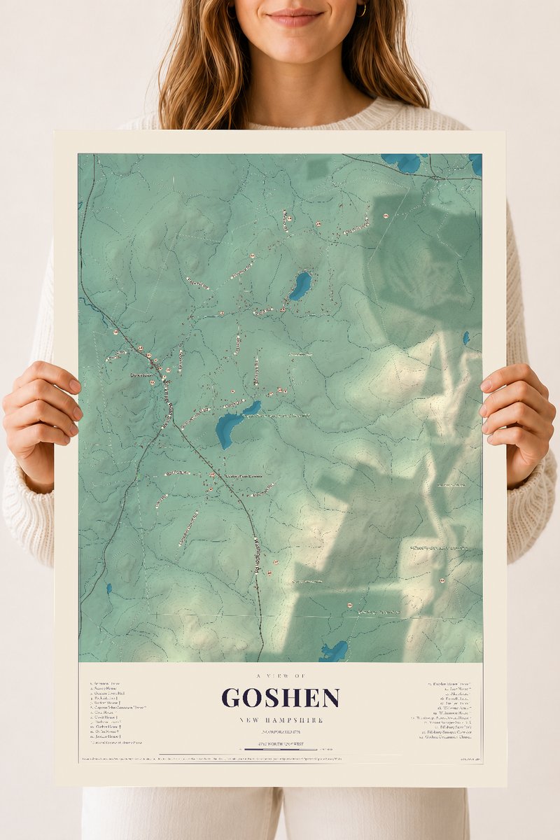 NH Current Atlas 2026 | Goshen | 18" x 24" | Archival Matte Print