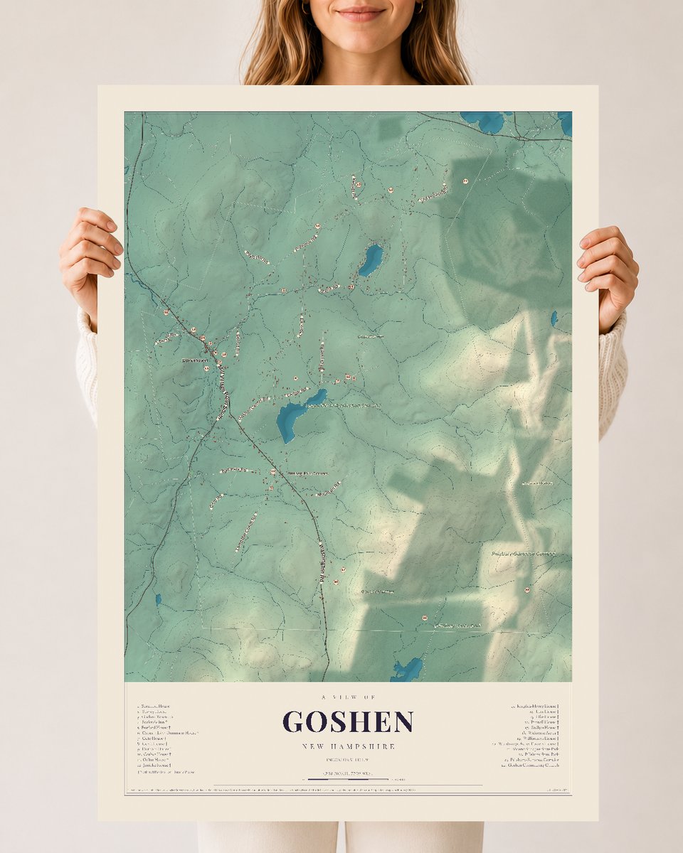 NH Current Atlas 2026 | Goshen | 24" x 36" | Archival Matte Print