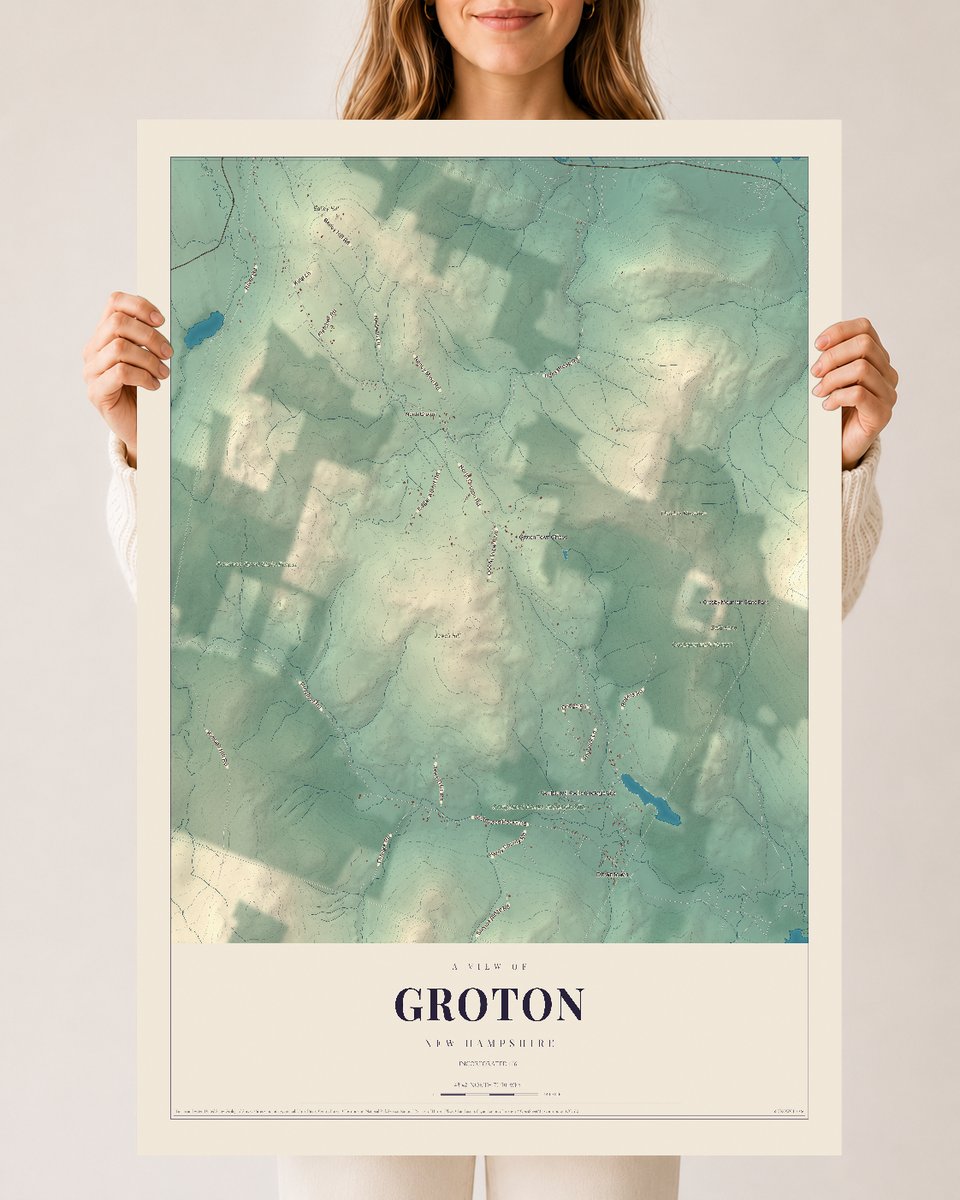 NH Current Atlas 2026 | Groton | 24" x 36" | Archival Matte Print