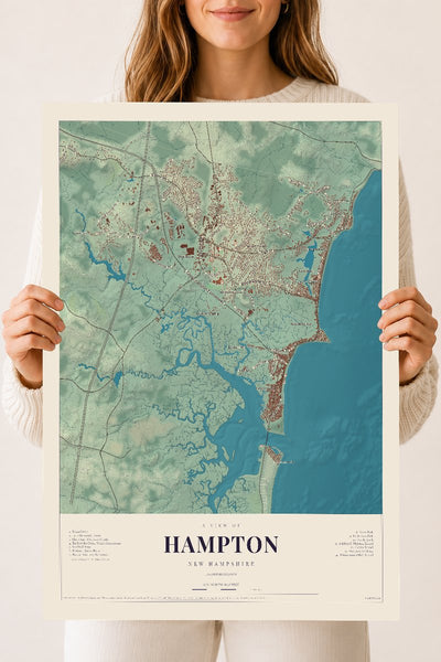 NH Current Atlas 2026 | Hampton | 18" x 24" | Archival Matte Print