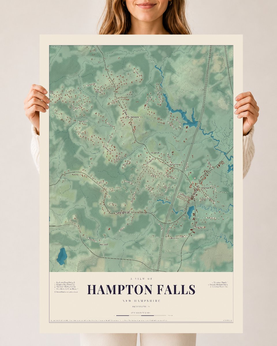 NH Current Atlas 2026 | Hampton Falls | 24" x 36" | Archival Matte Print