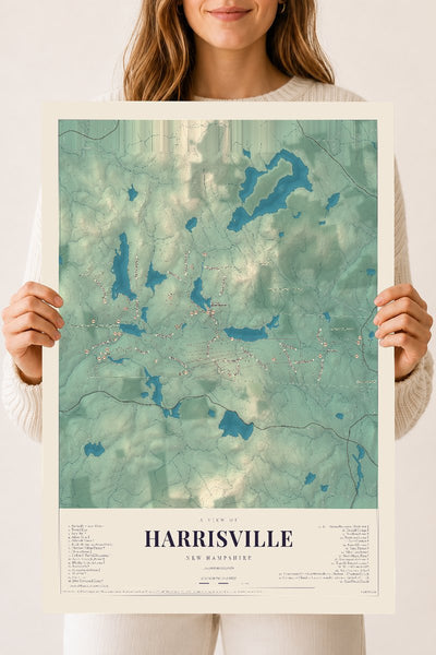 NH Current Atlas 2026 | Harrisville | 18" x 24" | Archival Matte Print