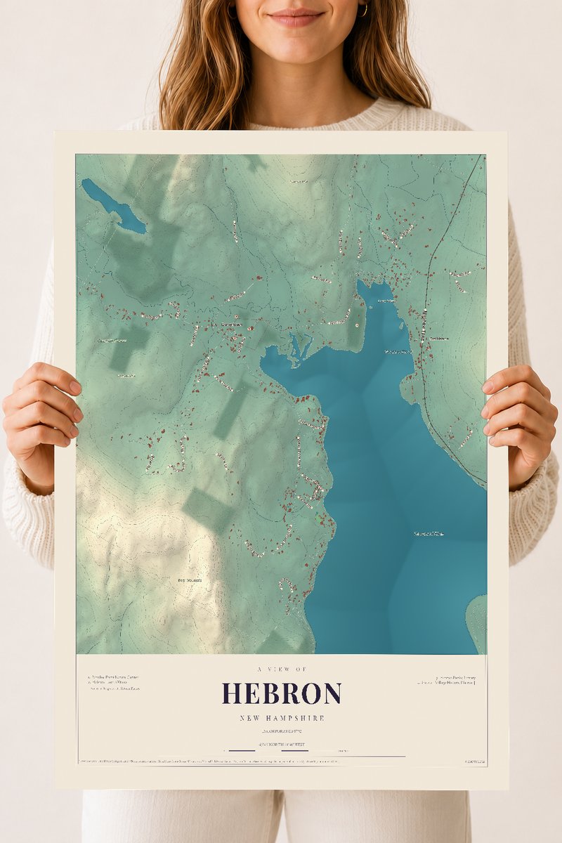 NH Current Atlas 2026 | Hebron | 18" x 24" | Archival Matte Print