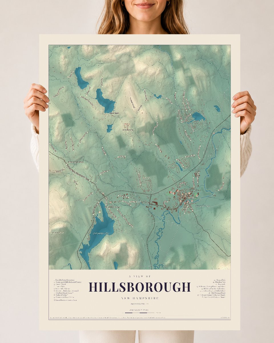 NH Current Atlas 2026 | Hillsborough | 24" x 36" | Archival Matte Print
