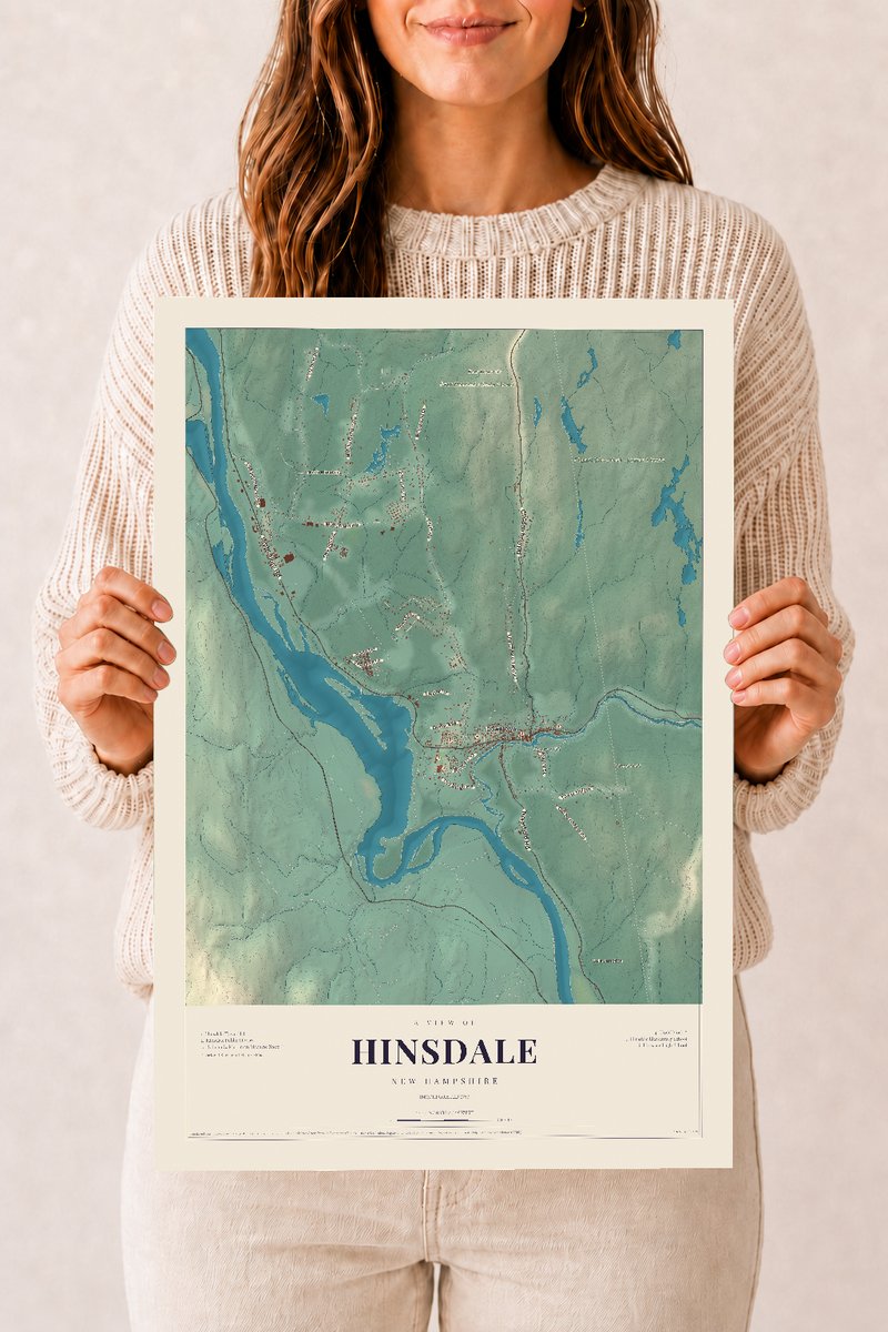 NH Current Atlas 2026 | Hinsdale | 12" x 18" | Archival Matte Print