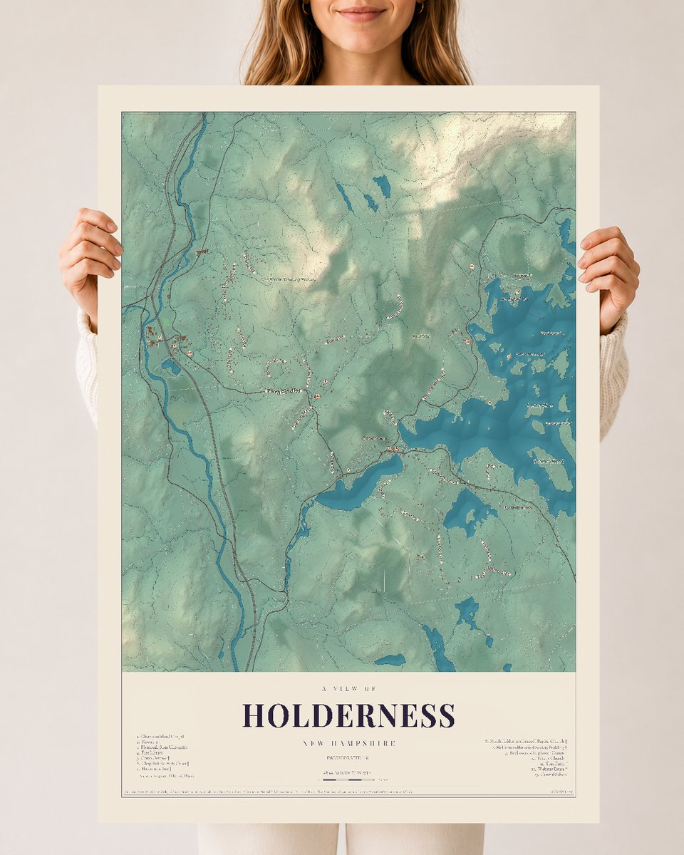 NH Current Atlas 2026 | Holderness | 24" x 36" | Archival Matte Print