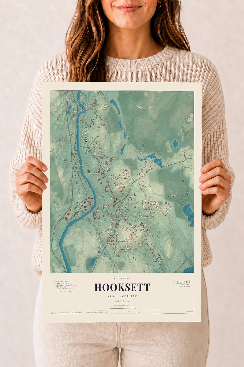 NH Current Atlas 2026 | Hooksett | 12" x 18" | Archival Matte Print