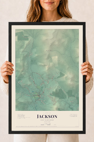 NH Current Atlas 2026 | Jackson | 18" x 24" | W/ Black Ayous Wood Frame