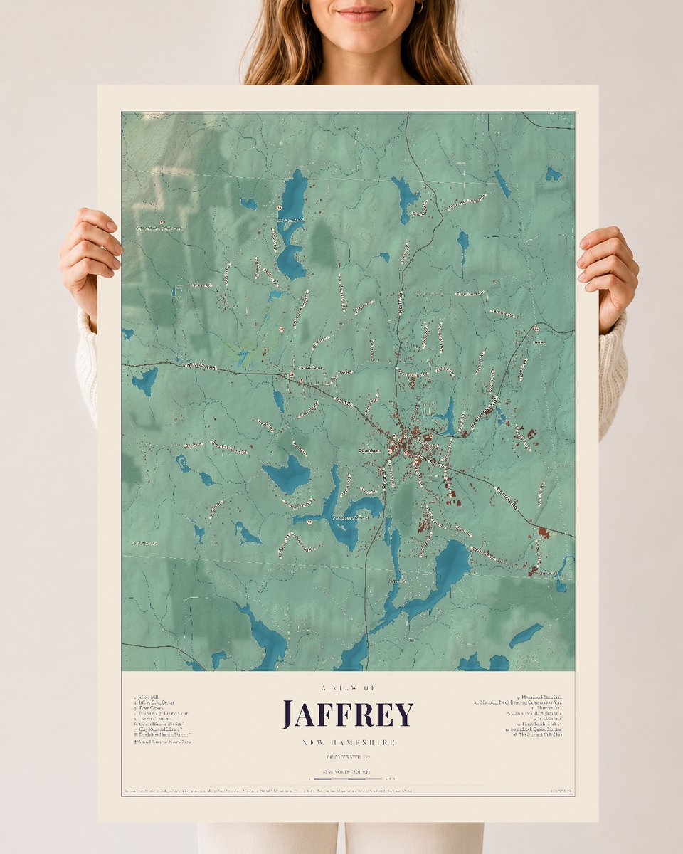 NH Current Atlas 2026 | Jaffrey | 24" x 36" | Archival Matte Print