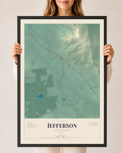NH Current Atlas 2026 | Jefferson | 24" x 36" | W/ Black Ayous Wood Frame