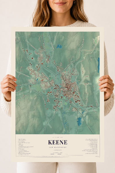 NH Current Atlas 2026 | Keene | 18" x 24" | Archival Matte Print