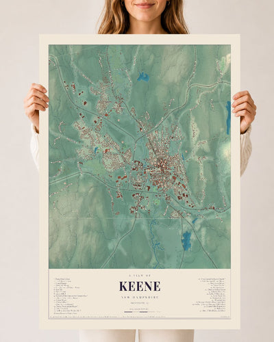 NH Current Atlas 2026 | Keene | 24" x 36" | Archival Matte Print
