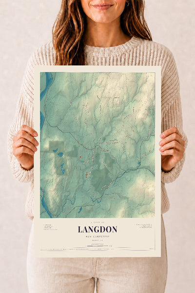 NH Current Atlas 2026 | Langdon | 12" x 18" | Archival Matte Print