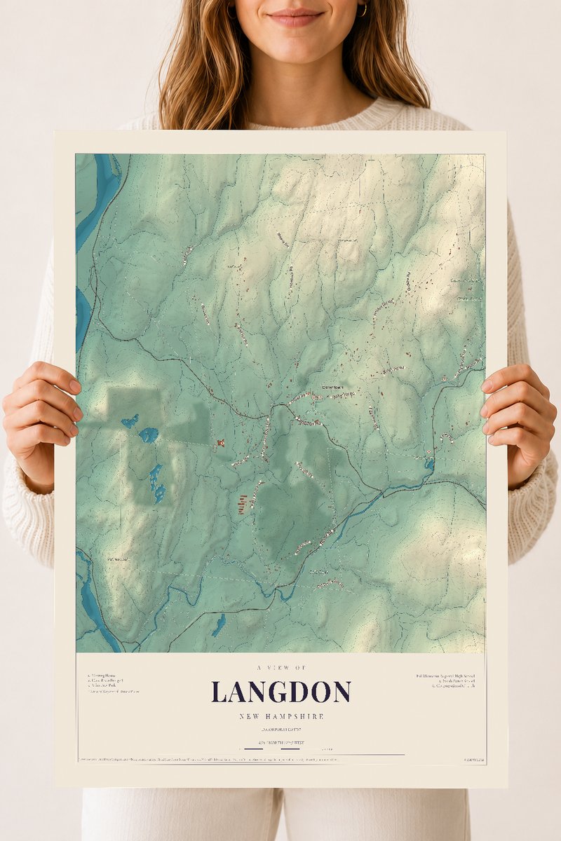 NH Current Atlas 2026 | Langdon | 18" x 24" | Archival Matte Print