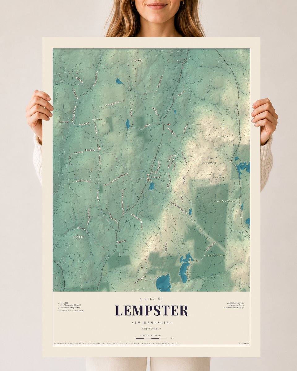 NH Current Atlas 2026 | Lempster | 24" x 36" | Archival Matte Print