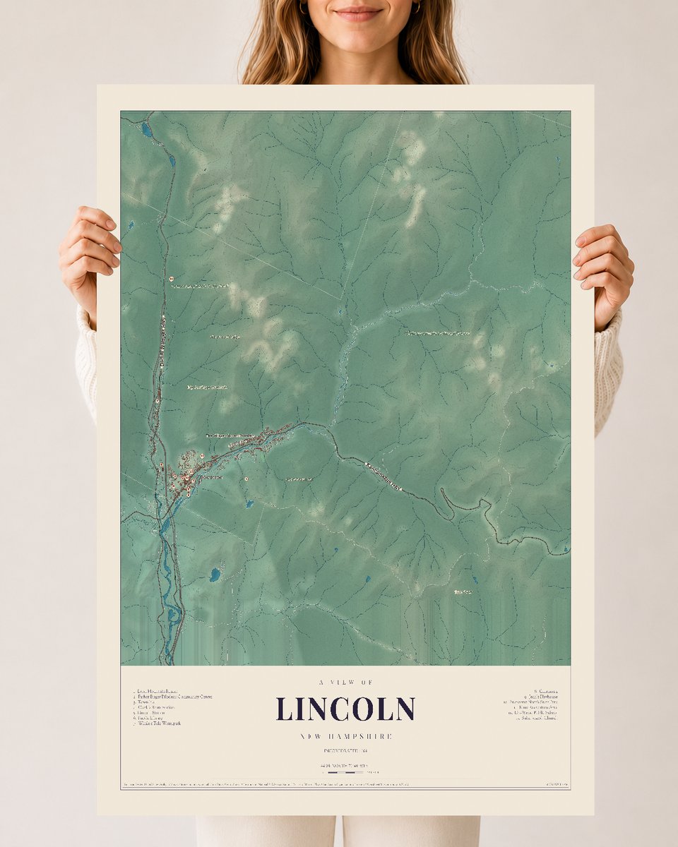 NH Current Atlas 2026 | Lincoln | 24" x 36" | Archival Matte Print