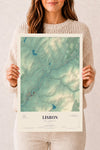 Map of Lisbon, New Hampshire, 12 x 18 inch unframed archival matte print