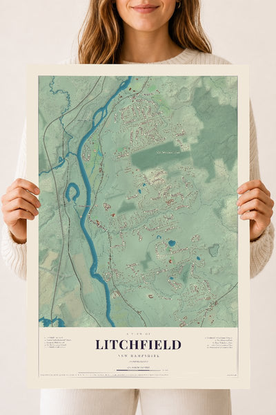 NH Current Atlas 2026 | Litchfield | 18" x 24" | Archival Matte Print