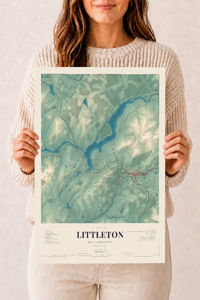 NH Current Atlas 2026 | Littleton | 12" x 18" | Archival Matte Print